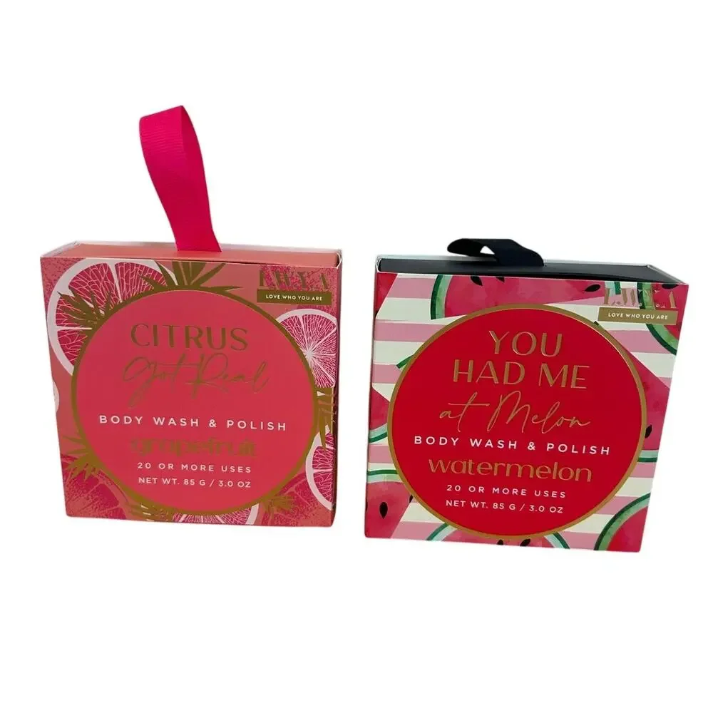 L.W.Y.A Citrus Got Real & You Had me at Melon Body Wash & Polish Buffer SET